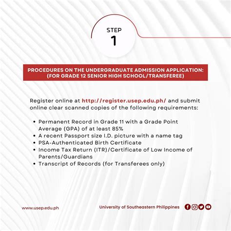 uspf enrollment 2024|USeP Admission Test (USePAT) for Academic Year .